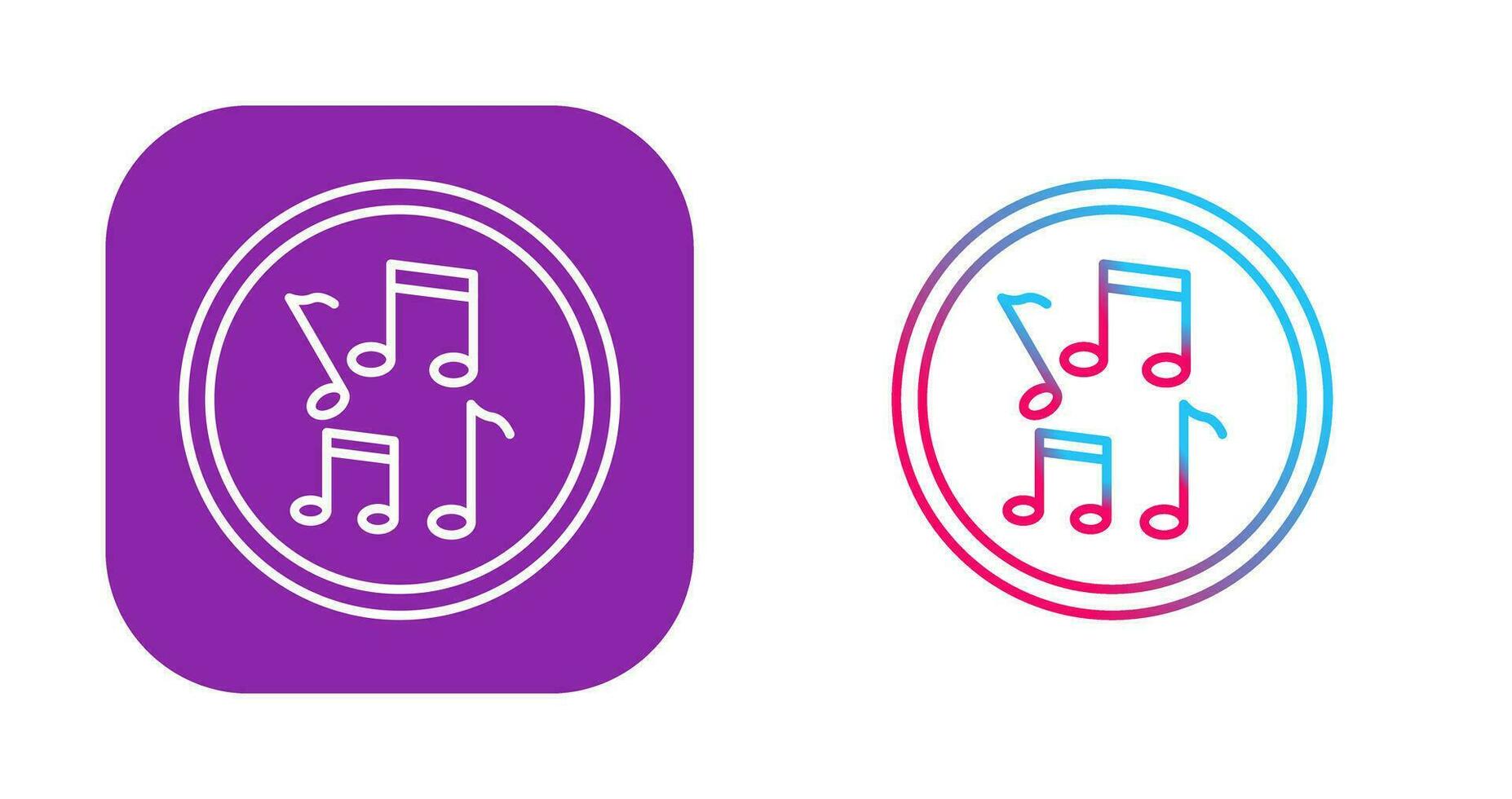 Musical Notes Vector Icon