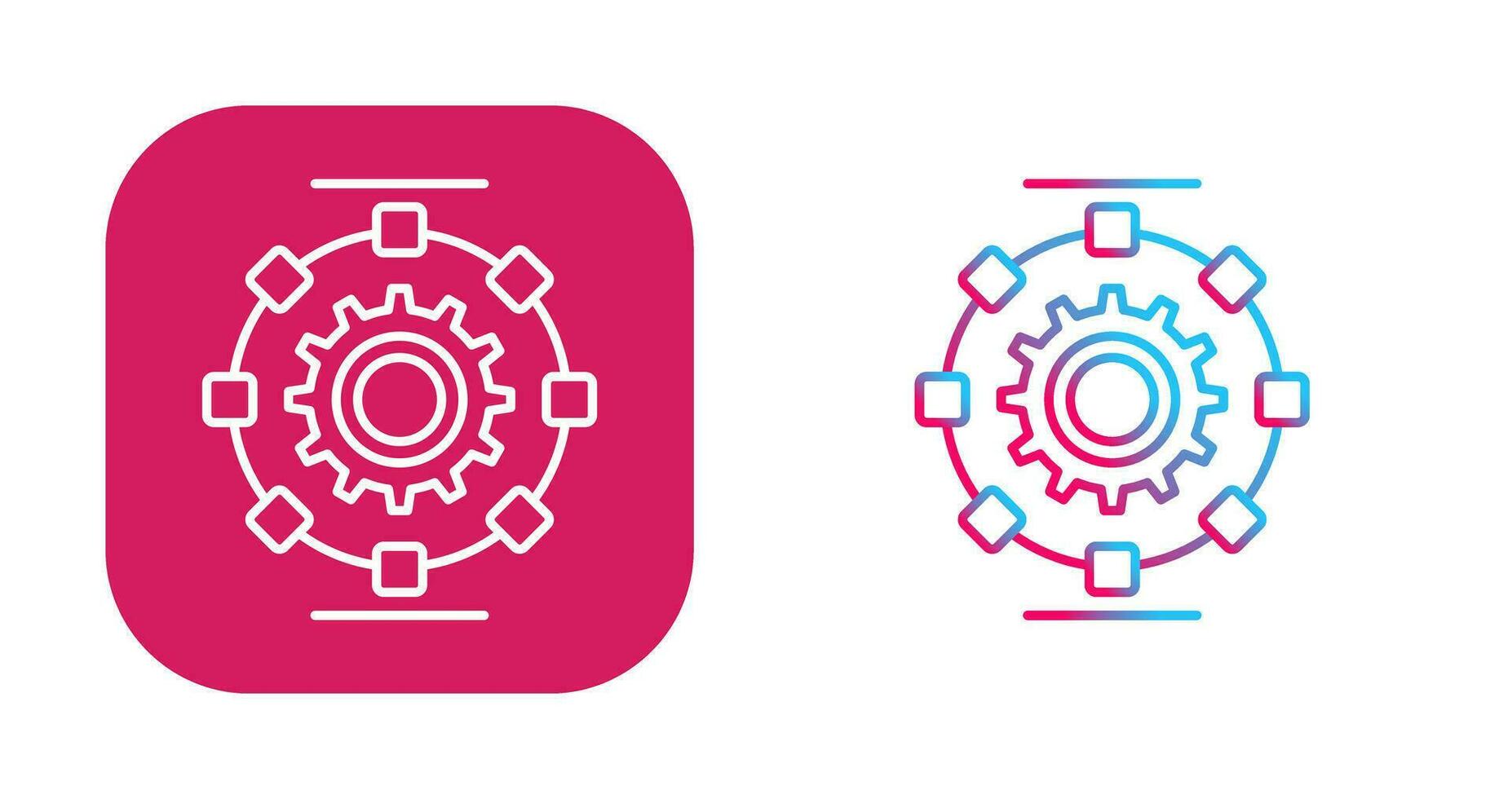 Automated Process Vector Icon