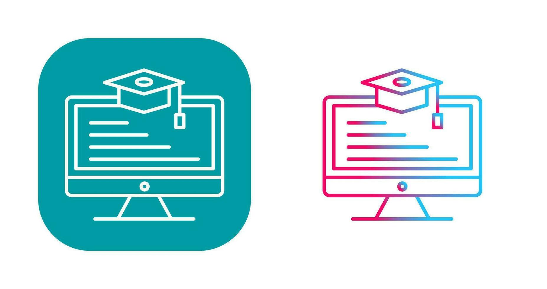 Online Learning Vector Icon