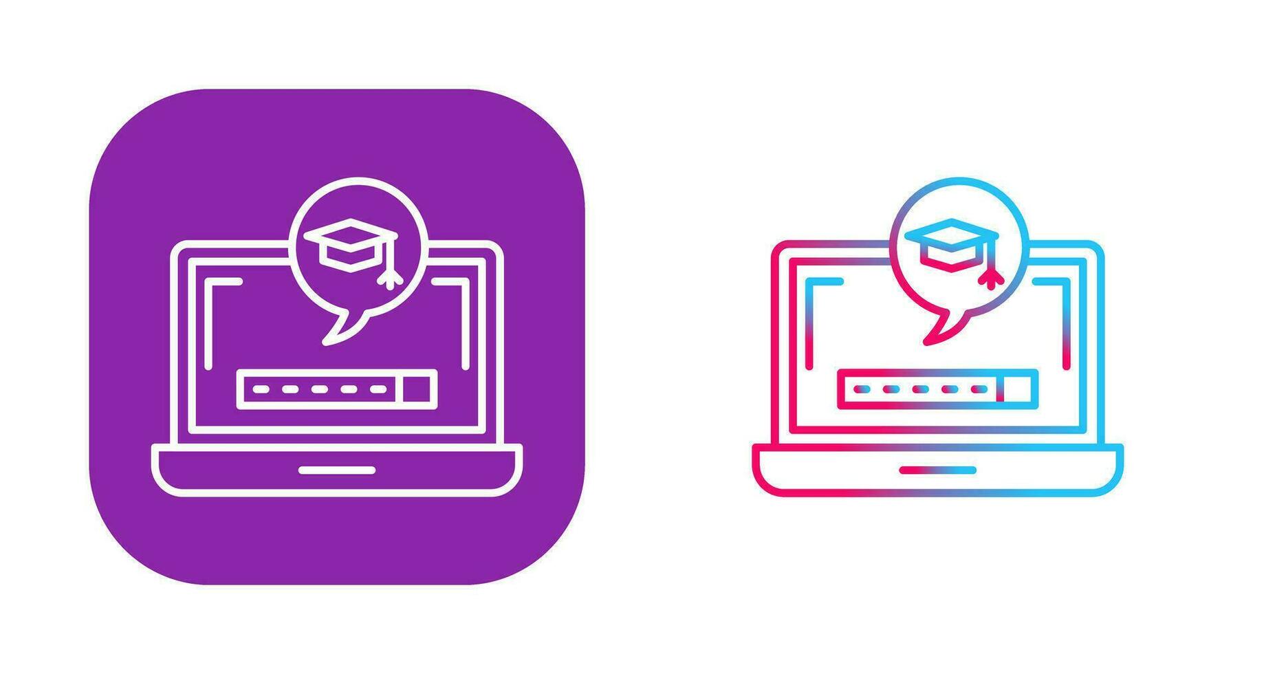 Digital Learning Vector Icon