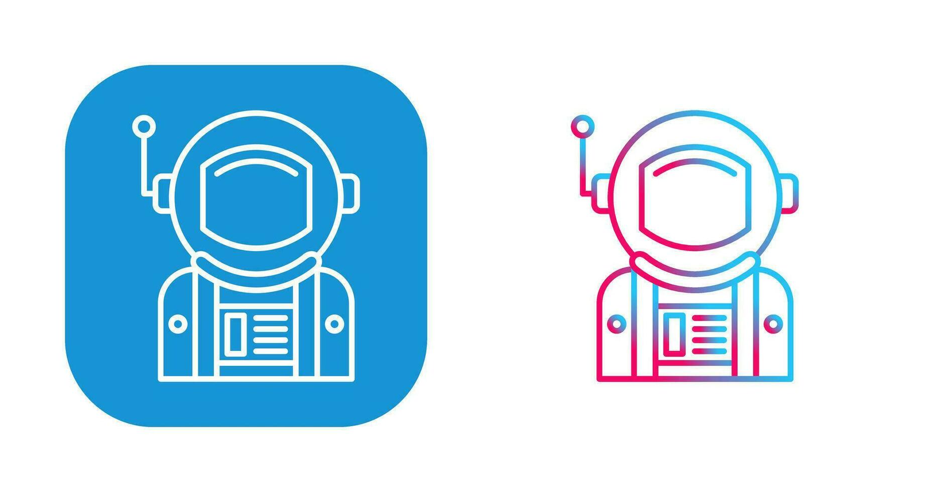 icono de vector de astronauta