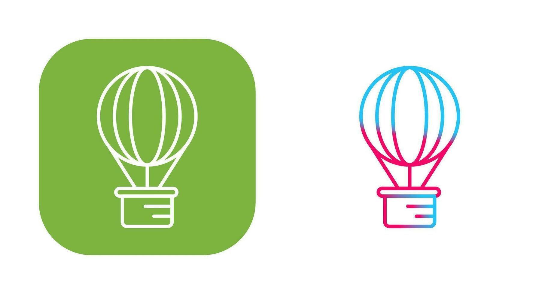 Hot Air Balloon Vector Icon