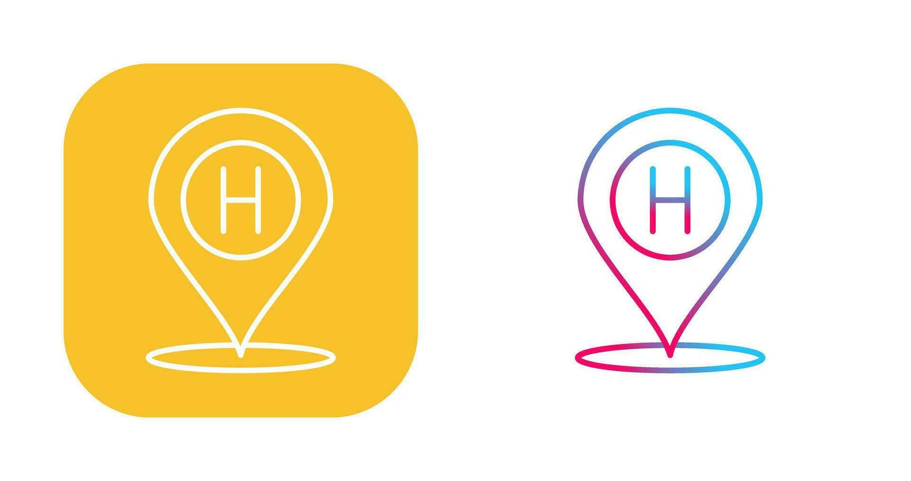 Hotel Location Vector Icon