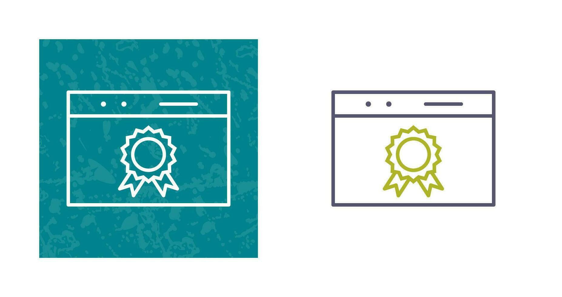 Unique Web Award Vector Icon