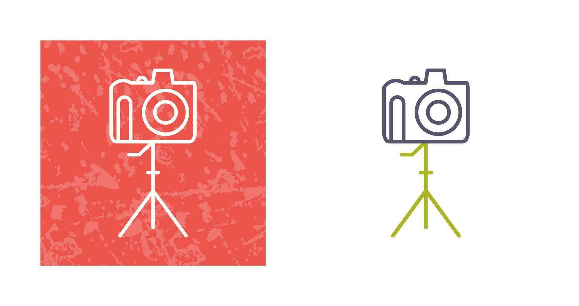 Unique Camera on Stand Vector Icon