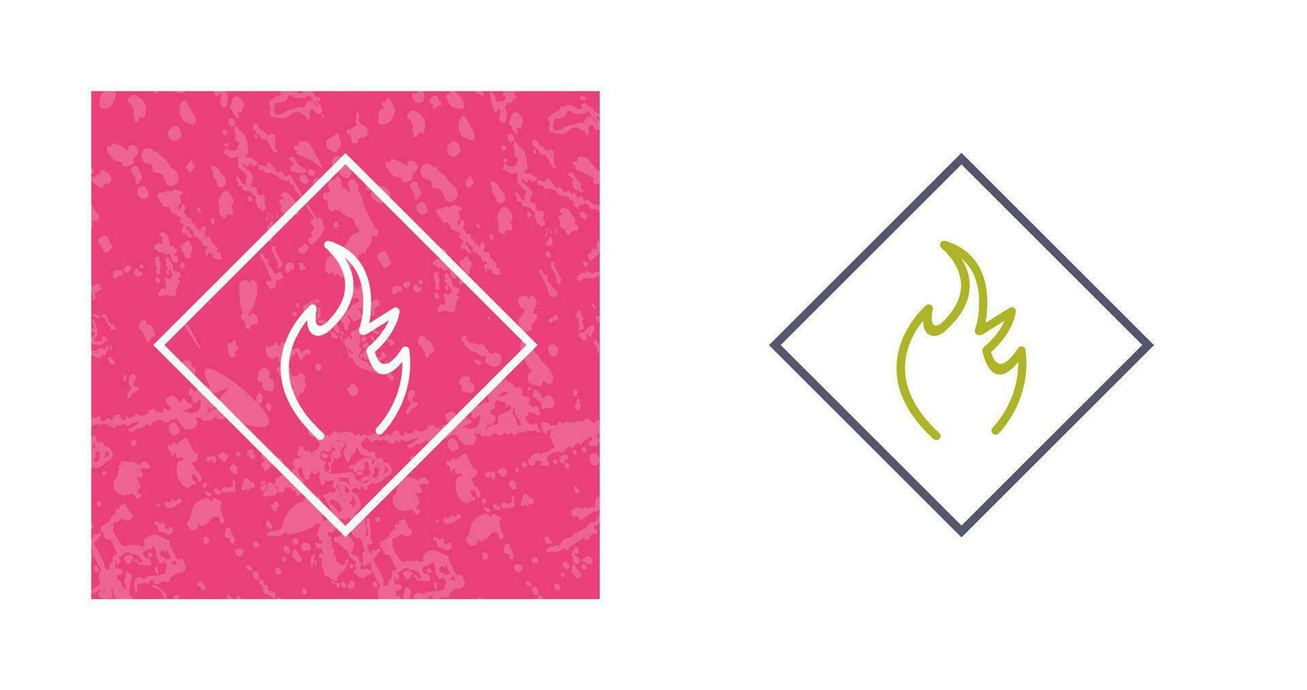 Danger of Flame Vector Icon