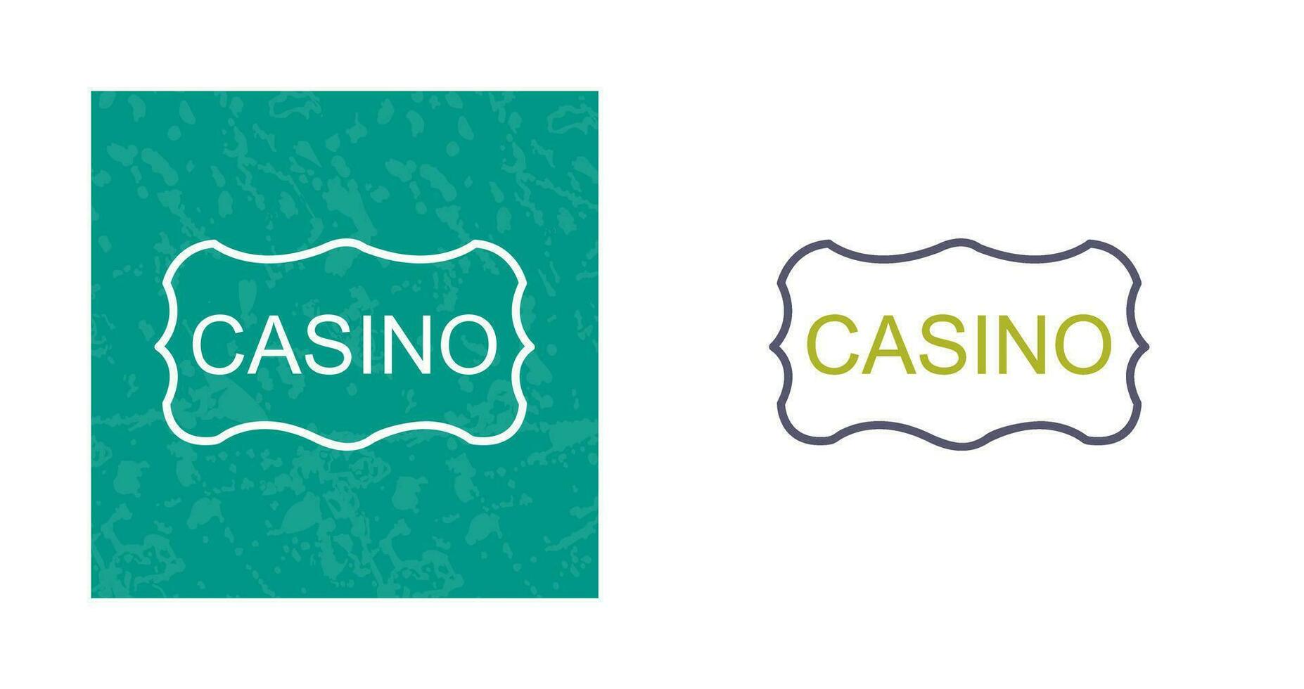 Casino Sign Vector Icon