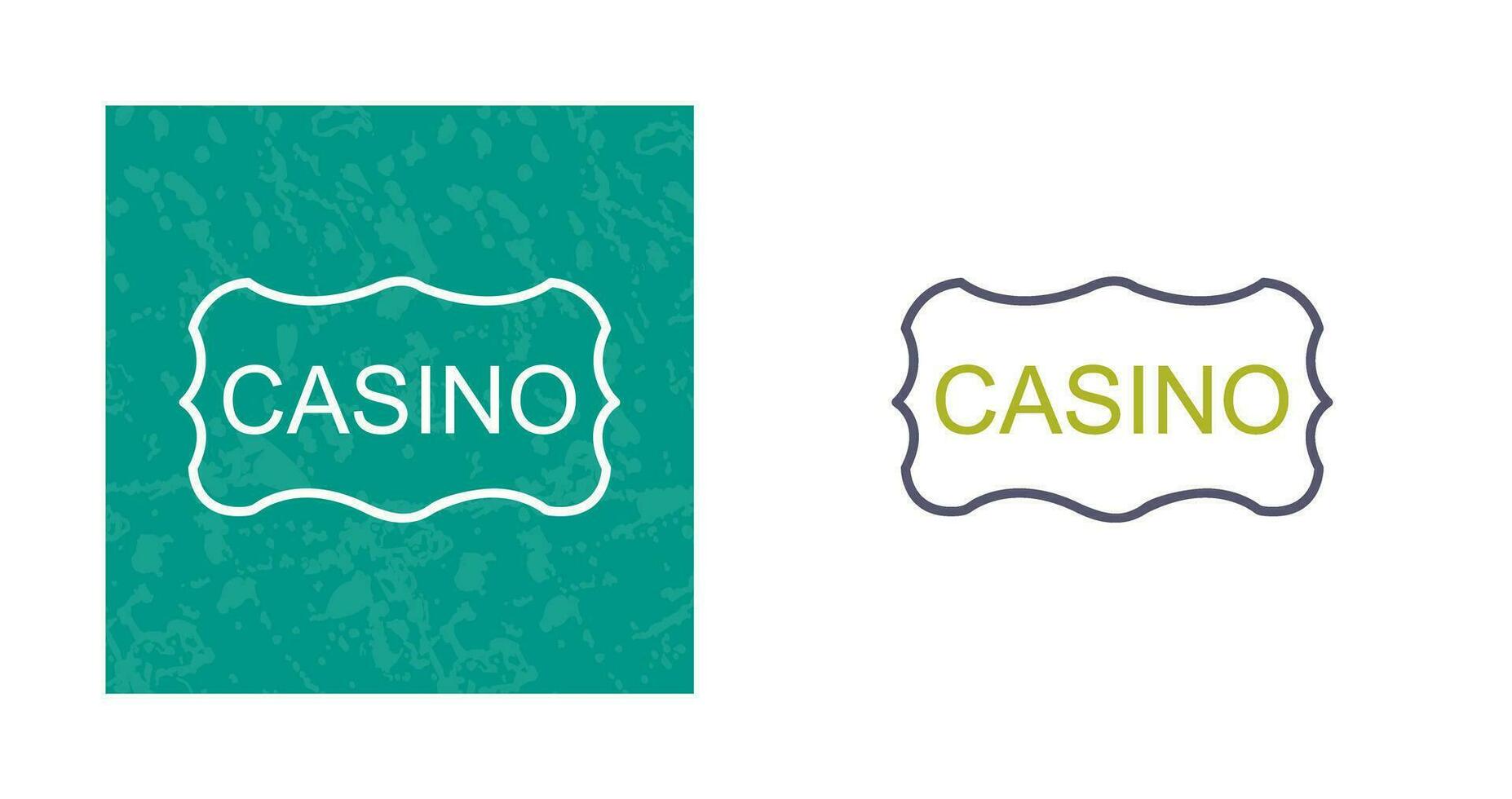 icono de vector de signo de casino