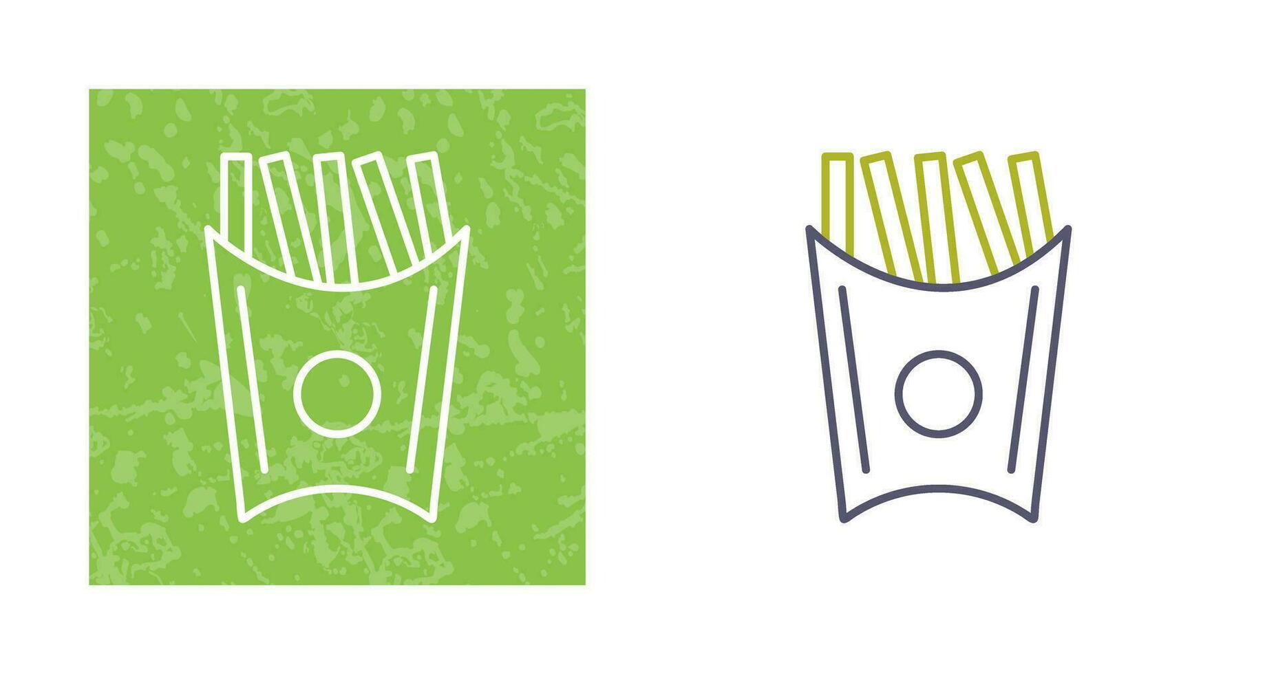 Unique French Fries Vector Icon