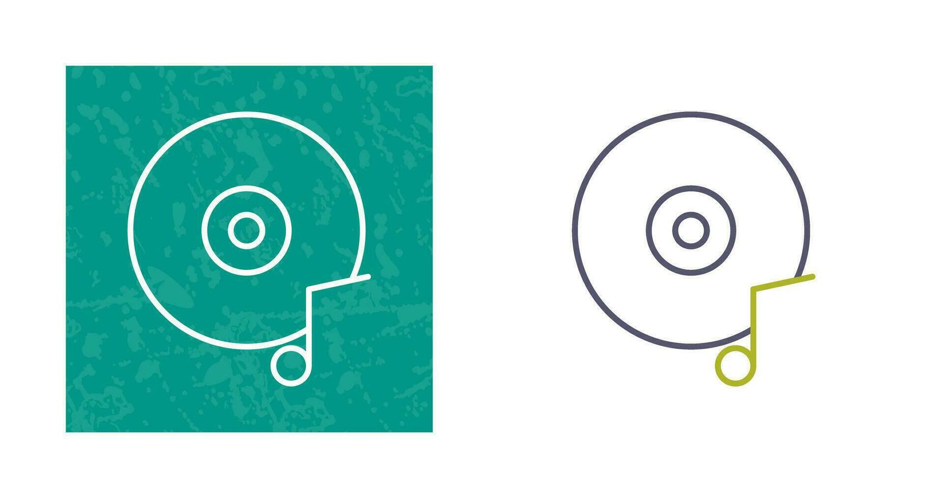 icono de vector de cd de música