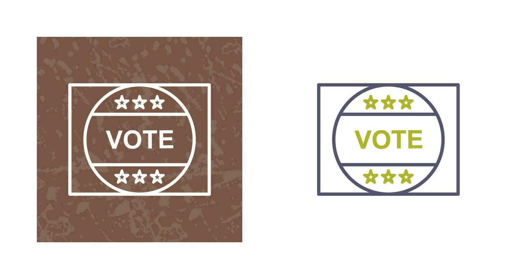 Vote Sticker Vector Icon