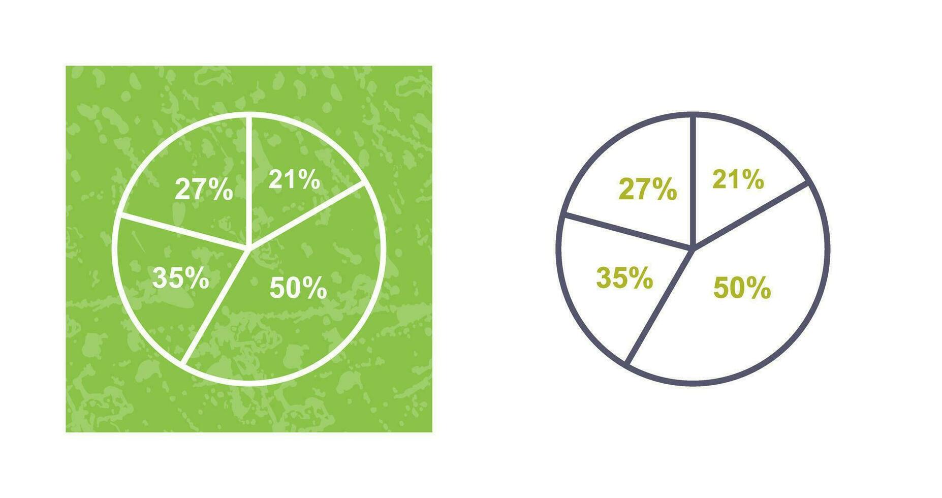 icono de vector de gráfico circular