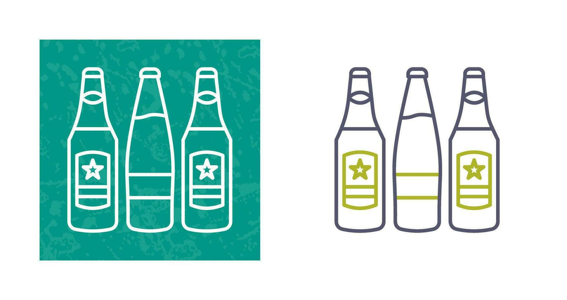 Beer Bottles Vector Icon