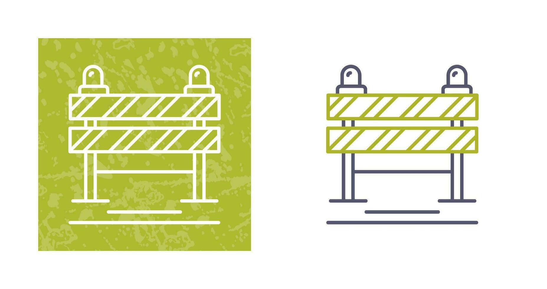 Road Blockade Vector Icon