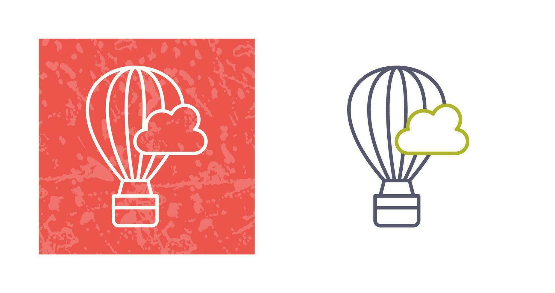 Hot Air Baloon Vector Icon