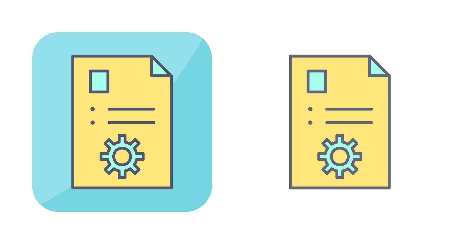 Unique Content Management Vector Icon