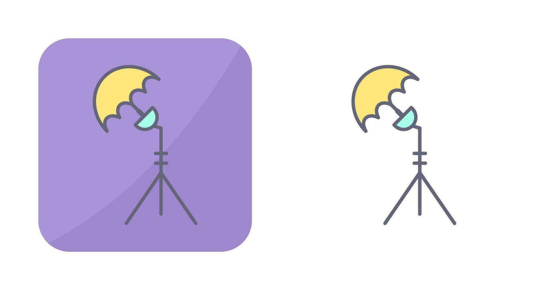 Unique Light Stand Vector Icon