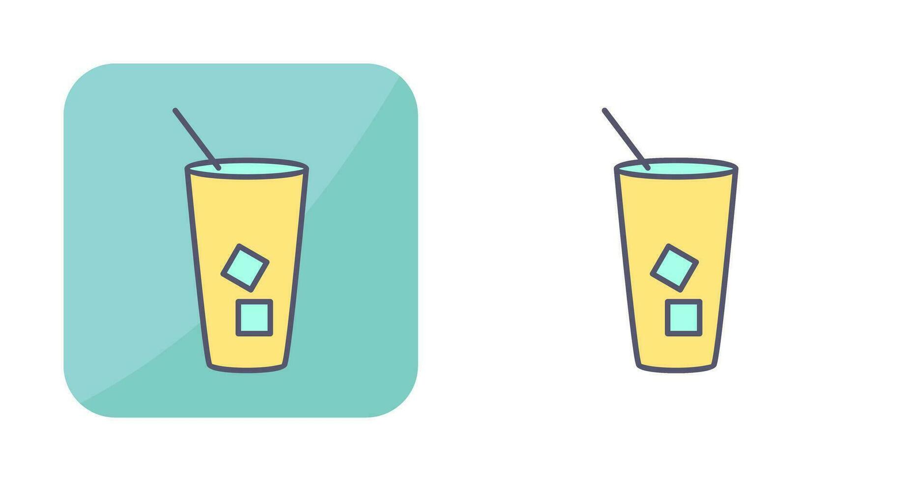 Iced Coffee Vector Icon