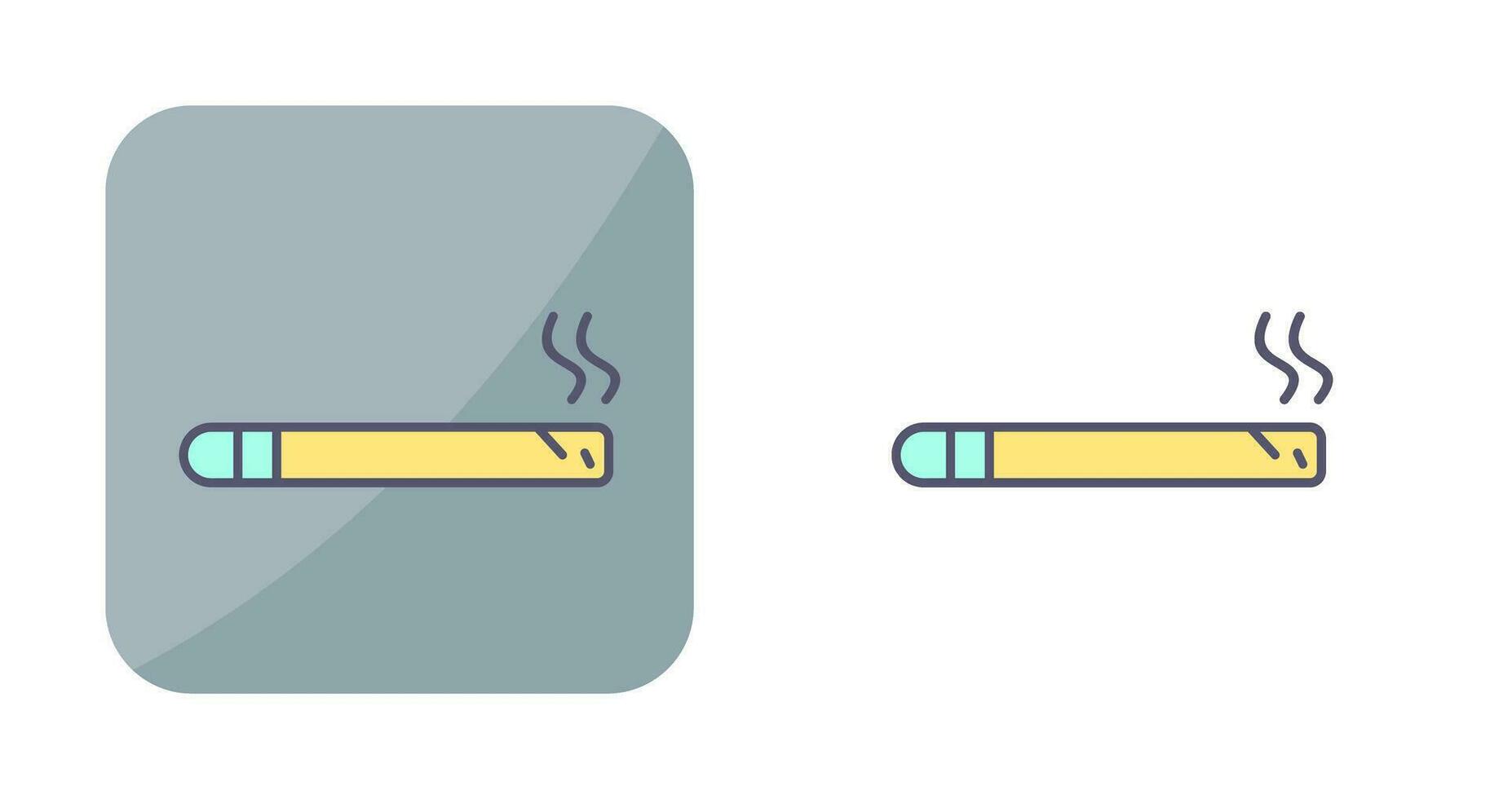 icono de vector de cigarro