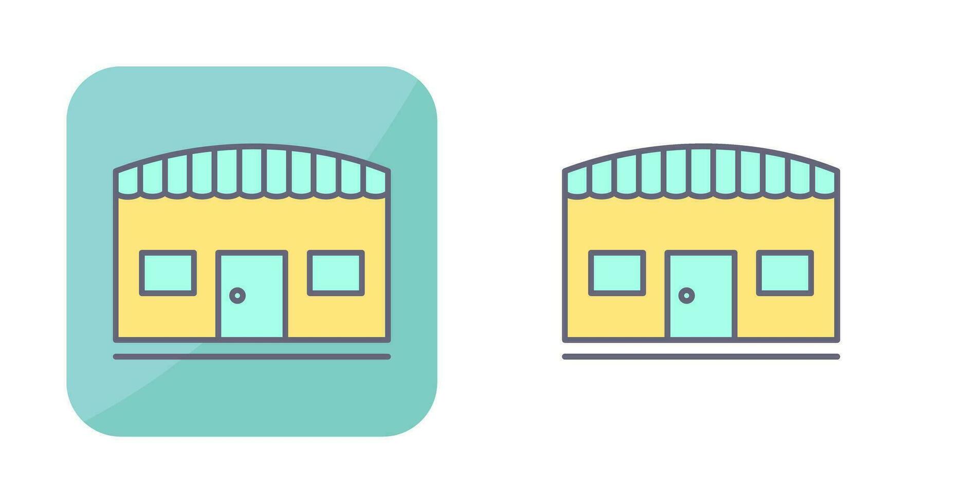 Unique Store Vector Icon