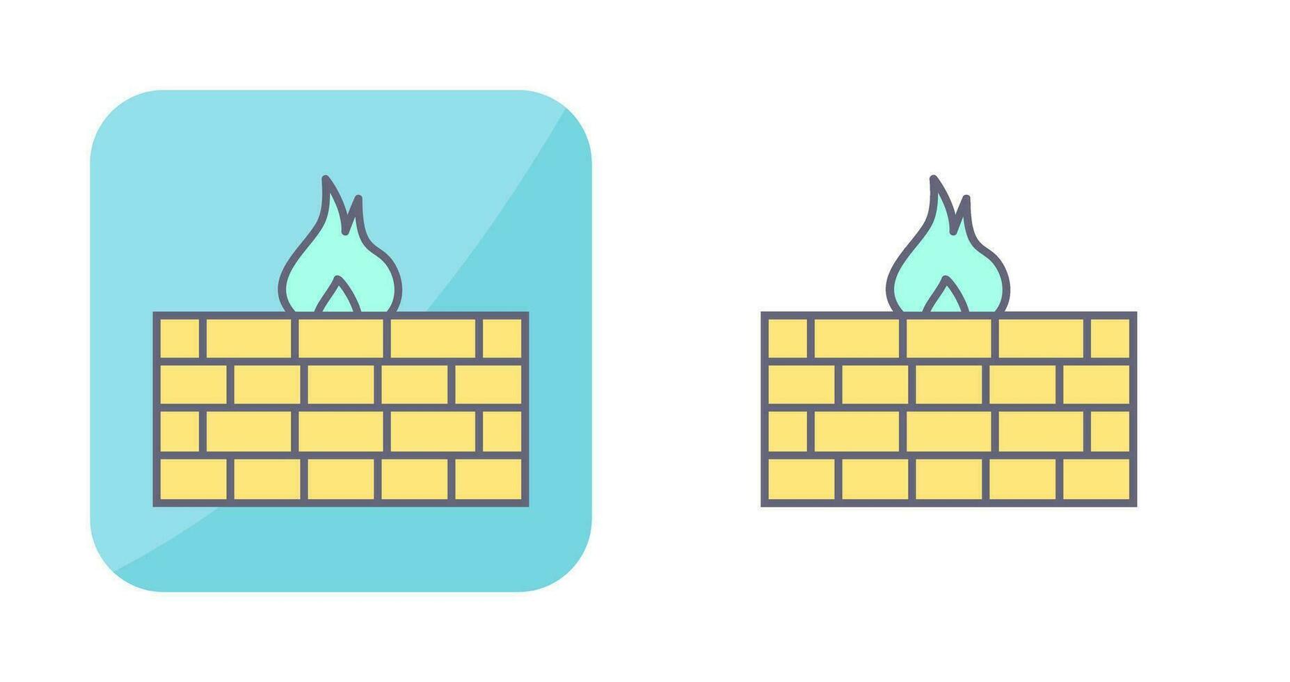 Unique Firewall Vector Icon