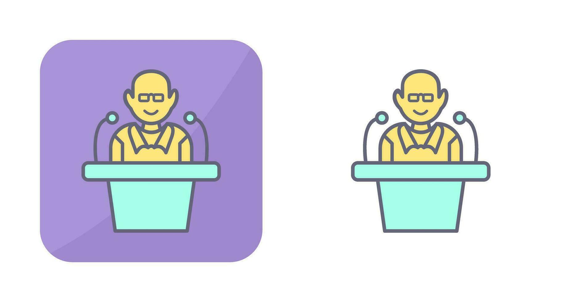 Unique Lecture Vector Icon