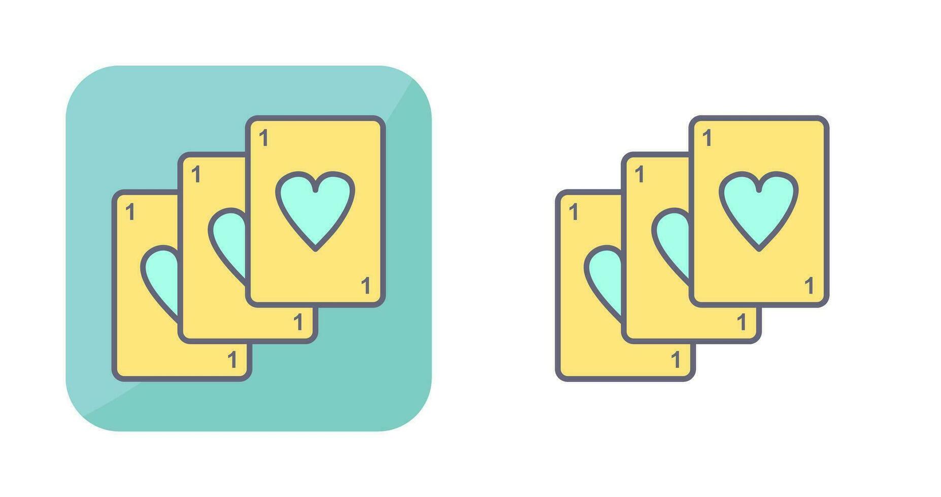 Unique Deck of Cards Vector Icon
