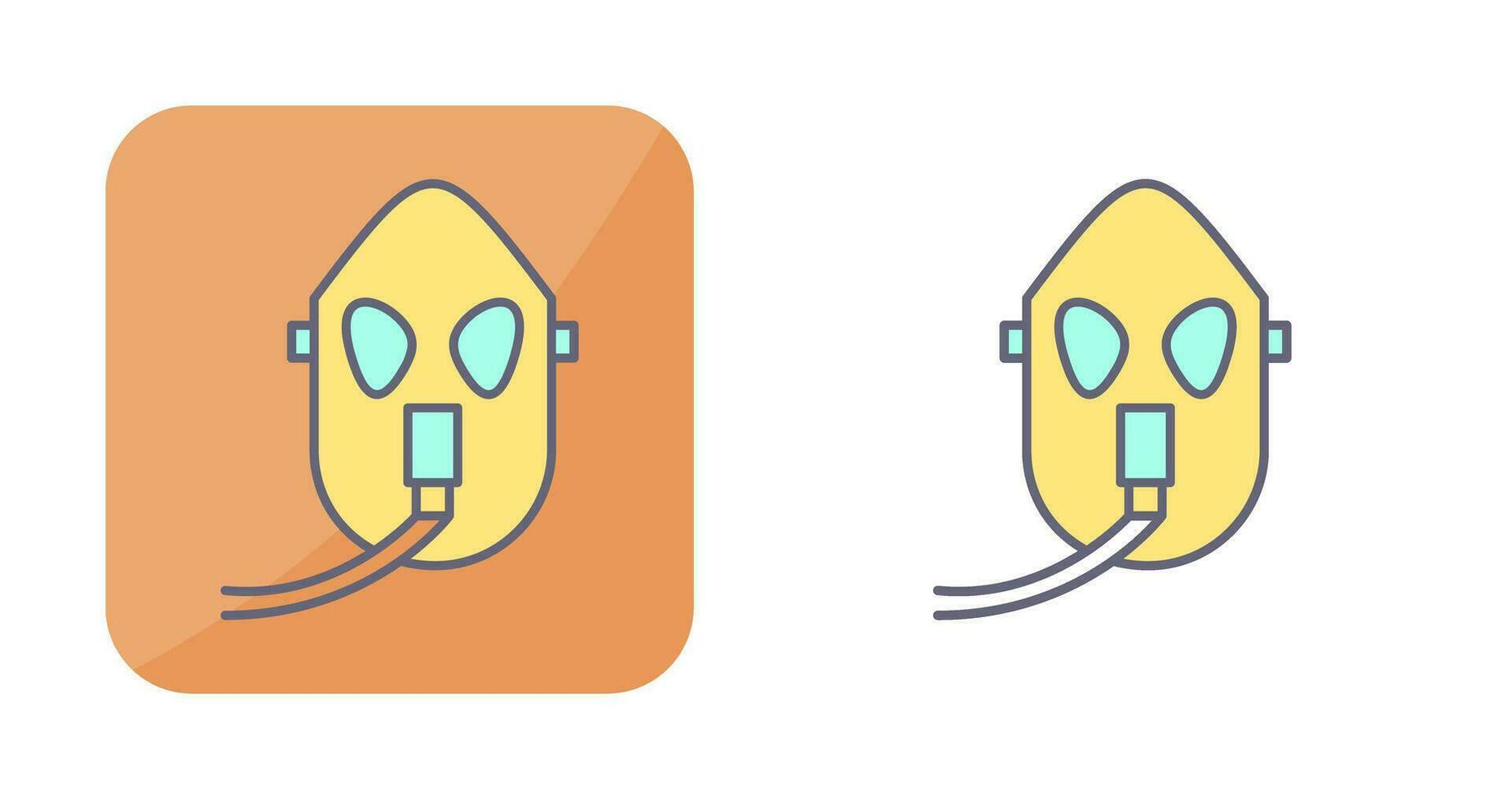 Unique Oxygen Mask Vector Icon