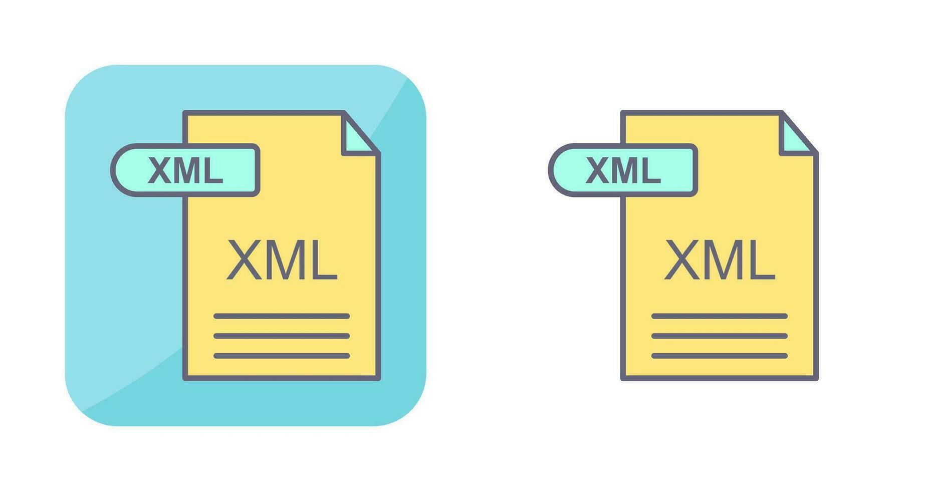 XML Vector Icon