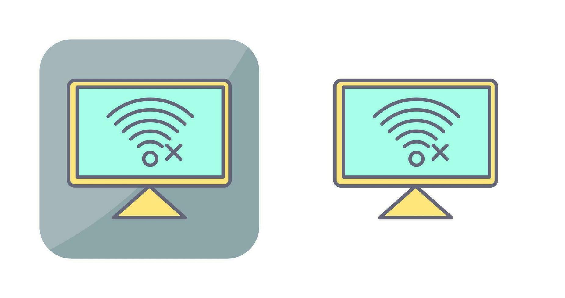 Disconnected Network Vector Icon