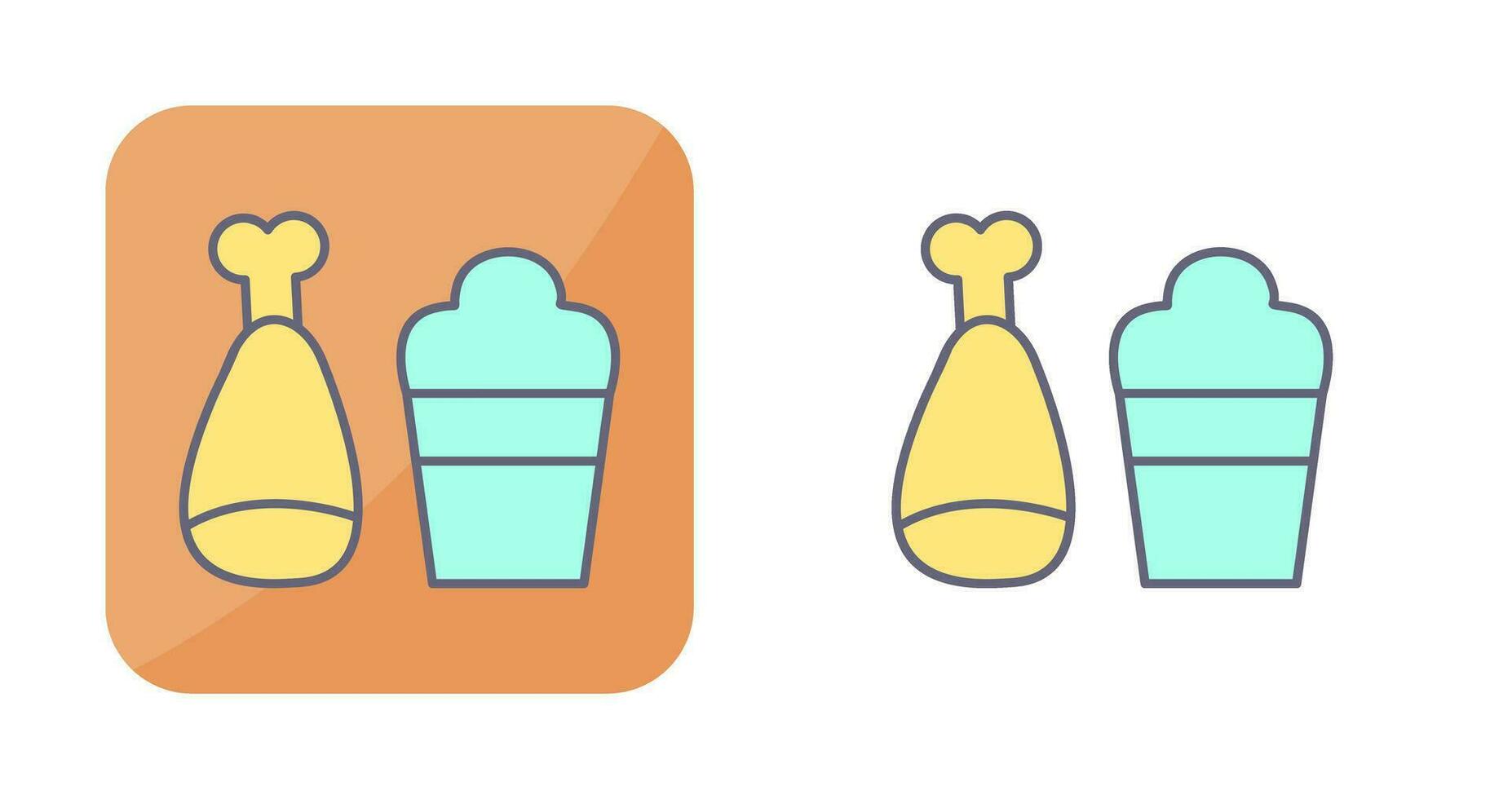 Food and Beer Vector Icon