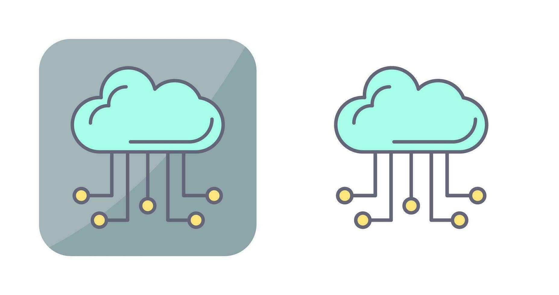 Cloud Computing Vector Icon