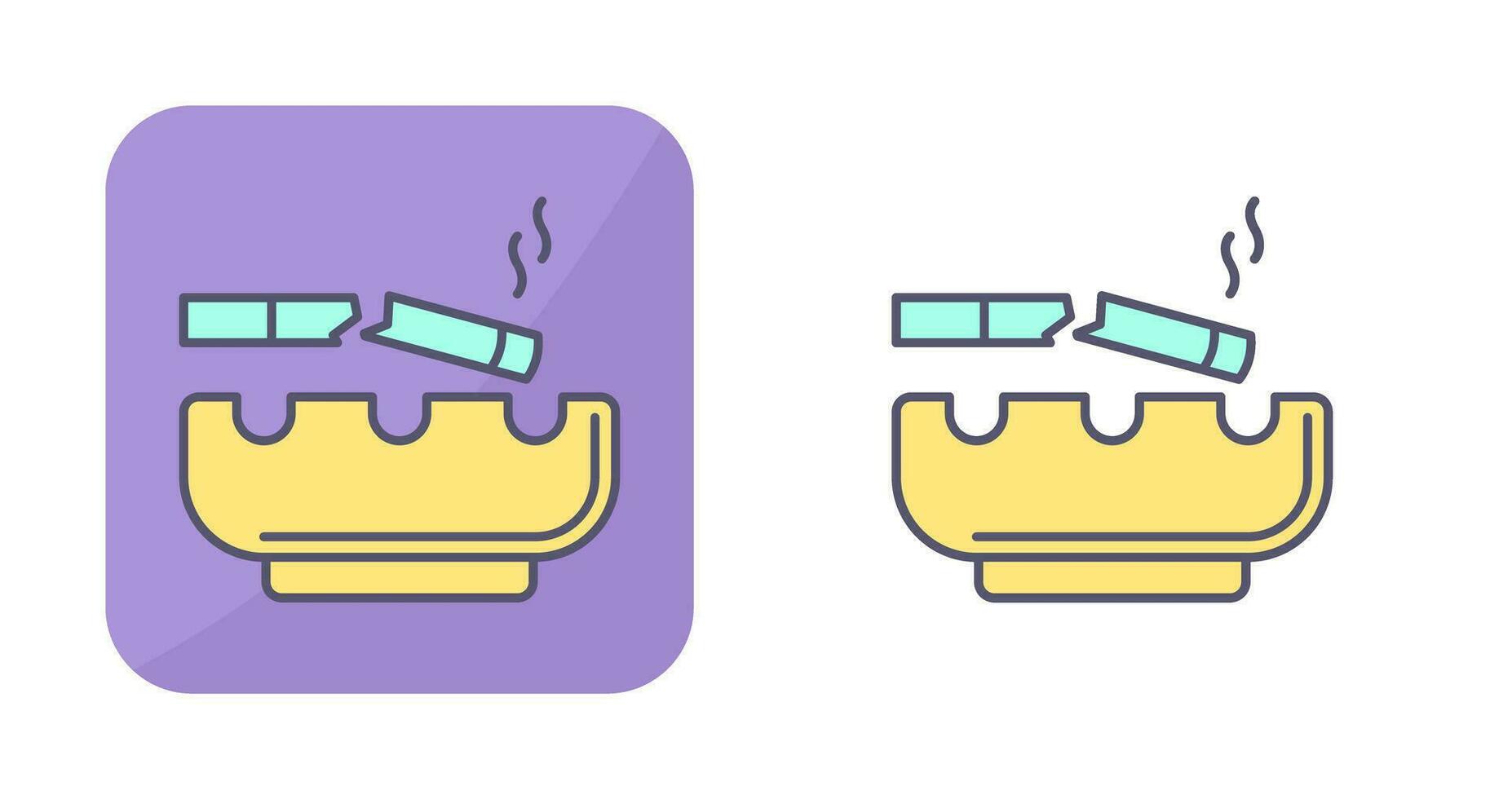 Broken Cigarette Vector Icon
