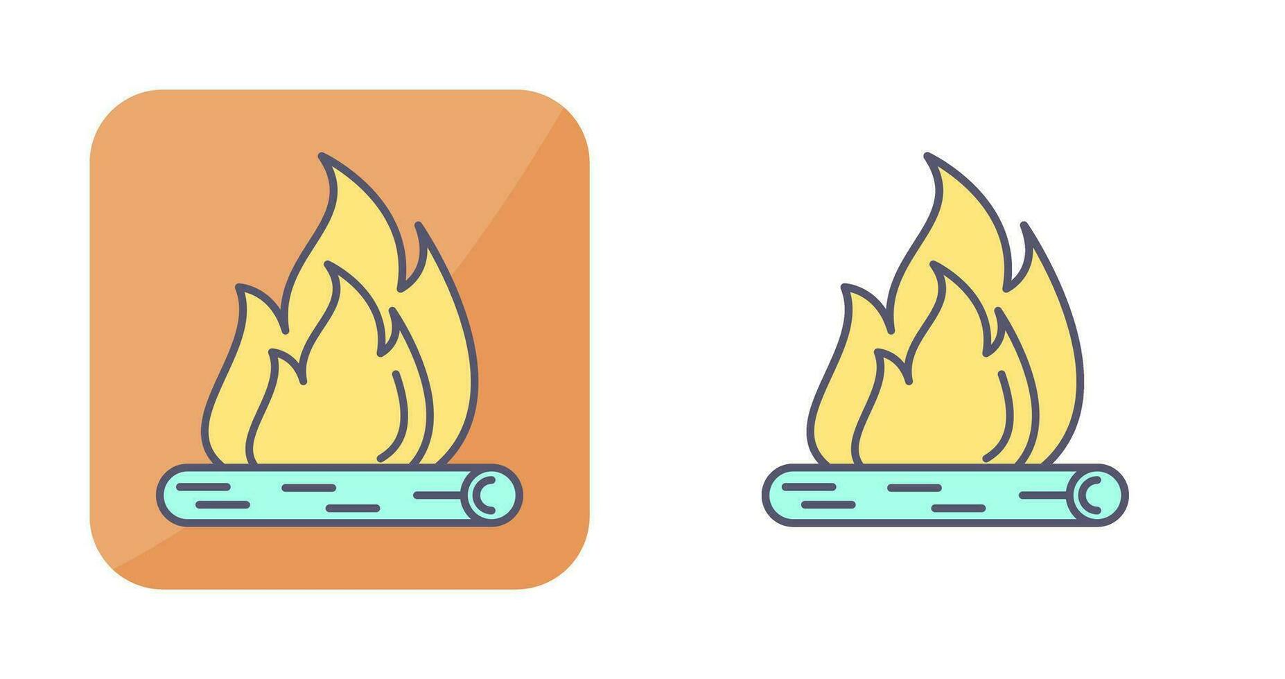 icono de vector de fuego