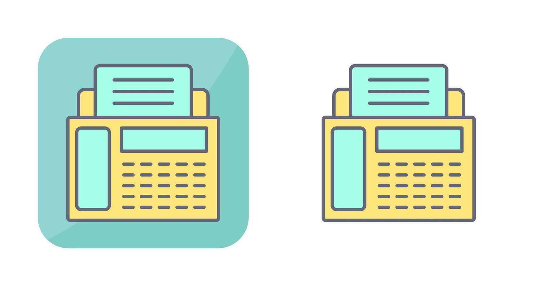 Fax Machine Vector Icon