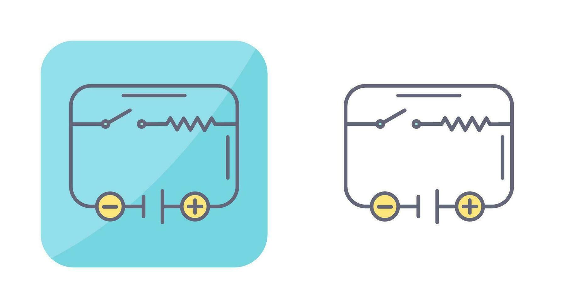 icono de vector de circuito eléctrico