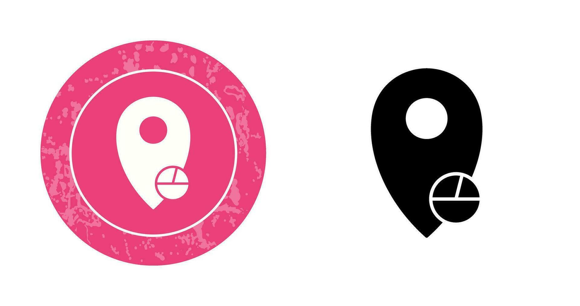 Location Statistics Vector Icon