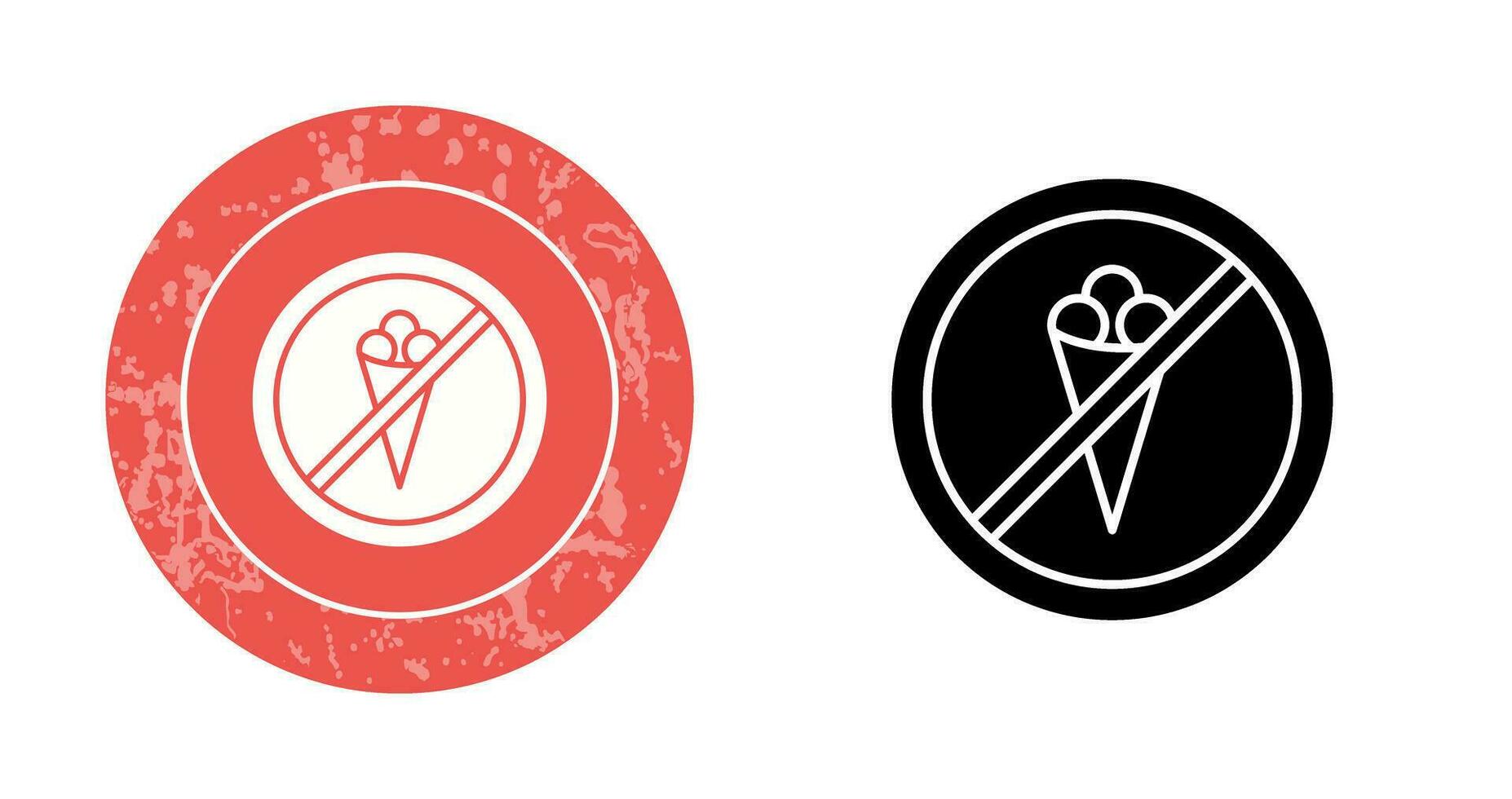 No Icecream Vector Icon
