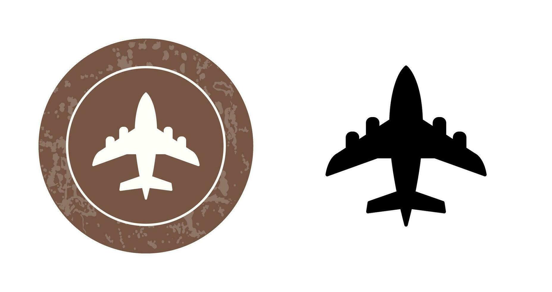 icono de vector de avión