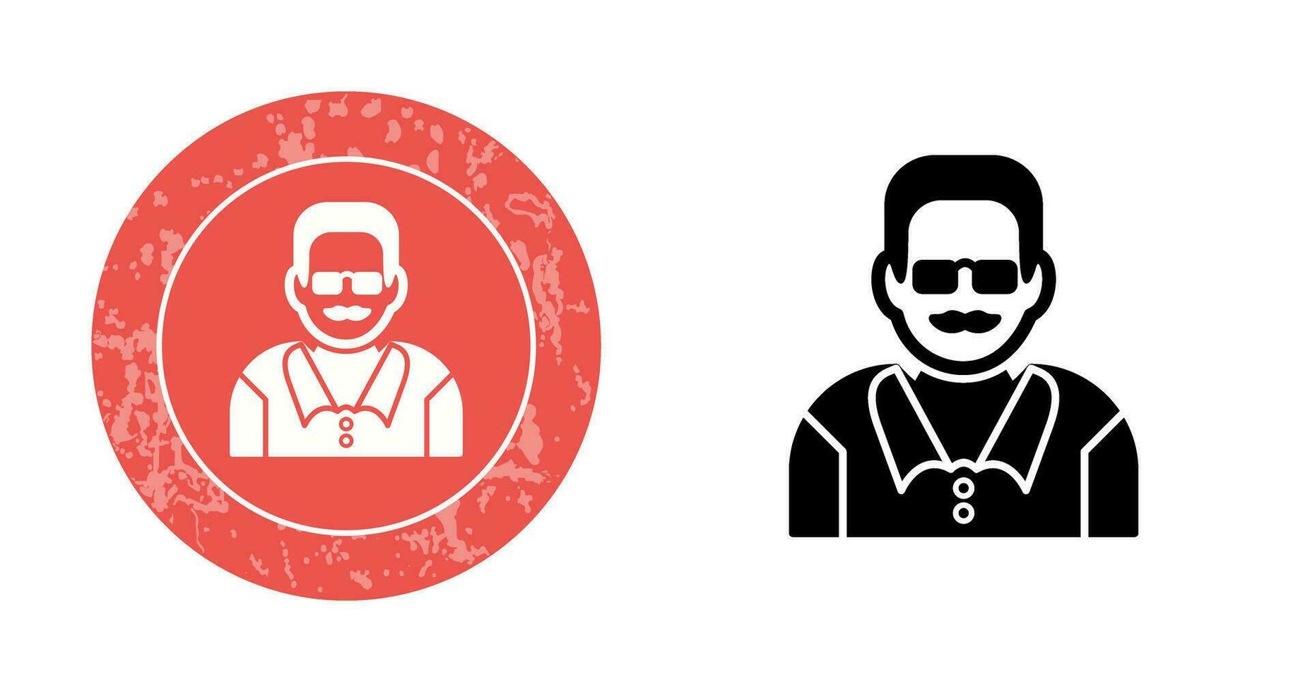 Unique Male Professor Vector Icon