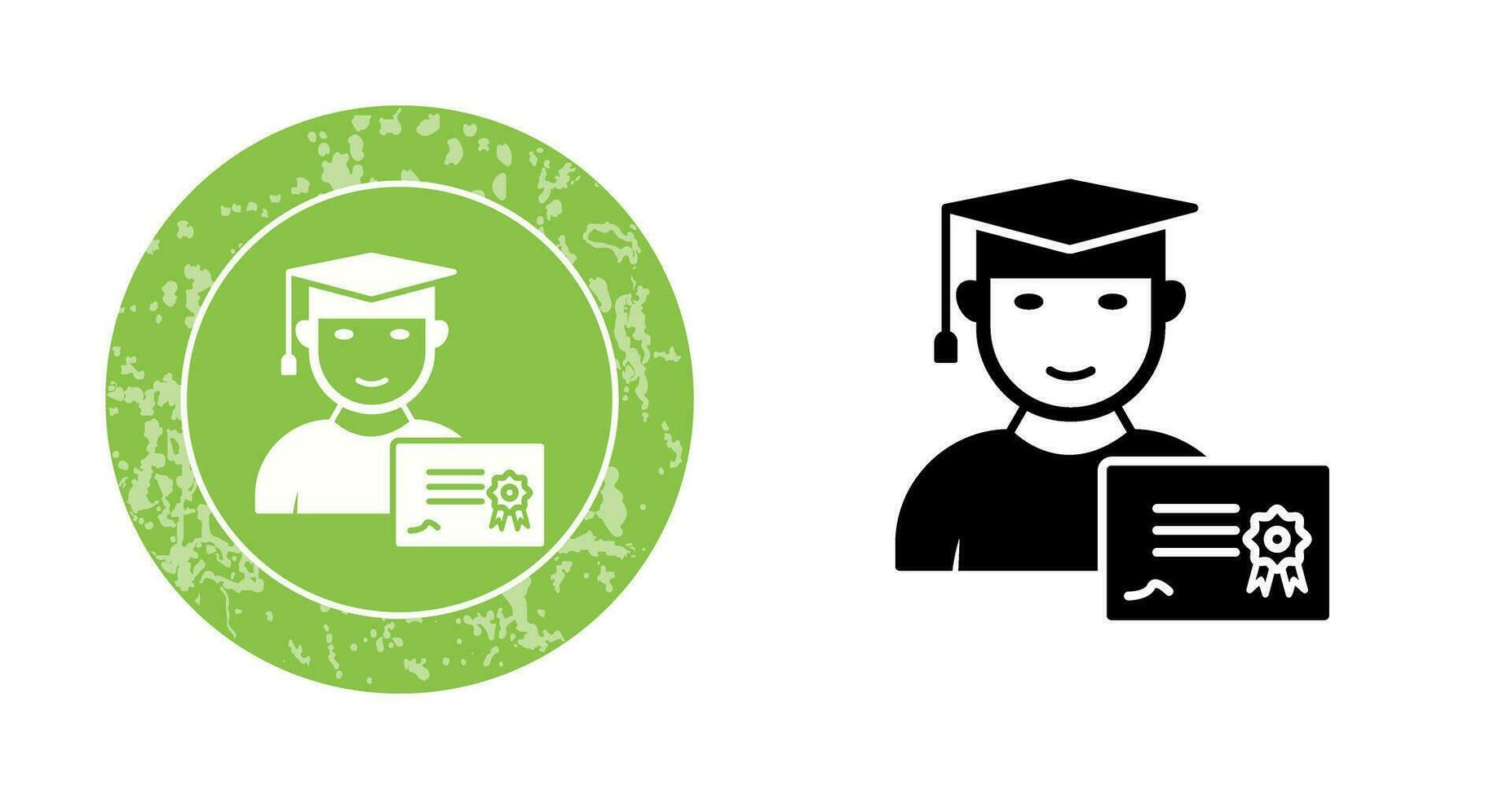 Unique Receiving Diploma Vector Icon
