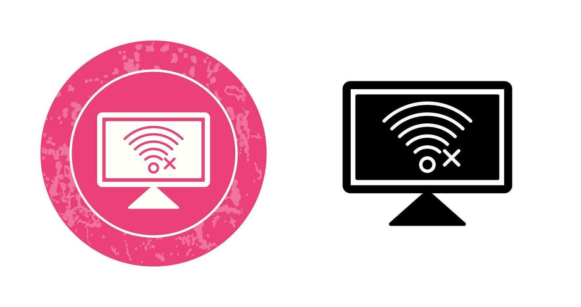 Disconnected Network Vector Icon