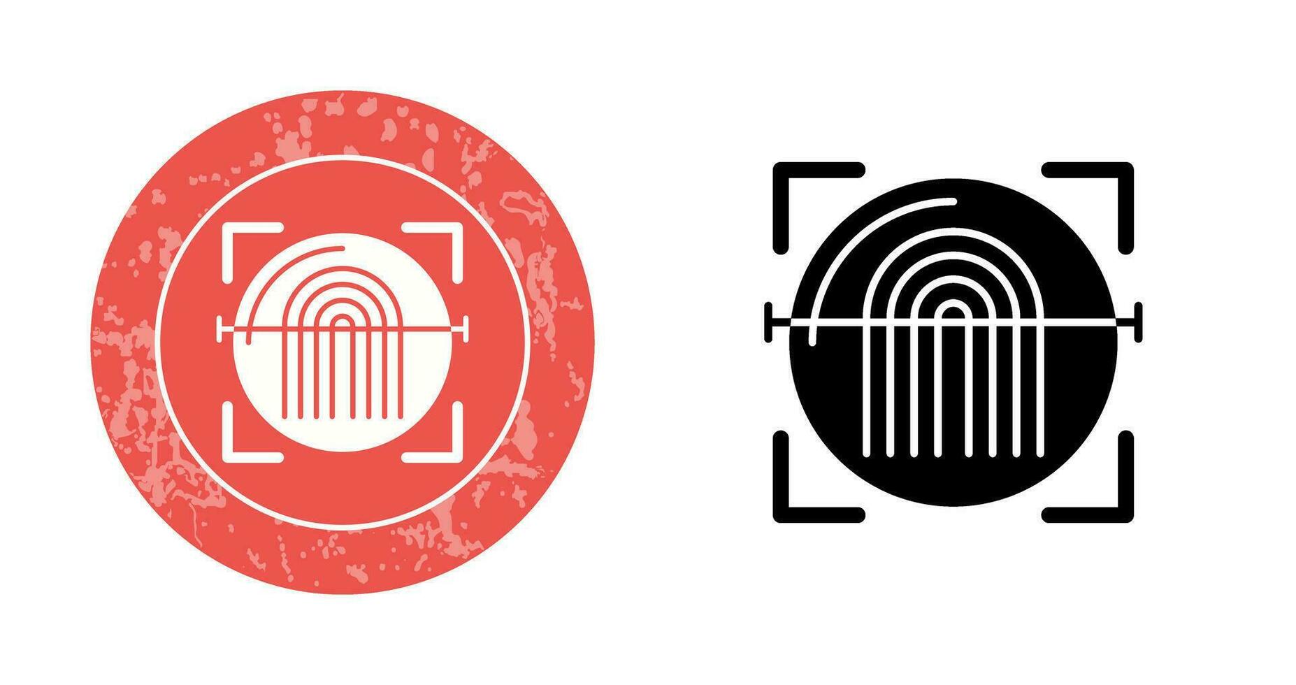 Fingerprint Scanner Vector Icon