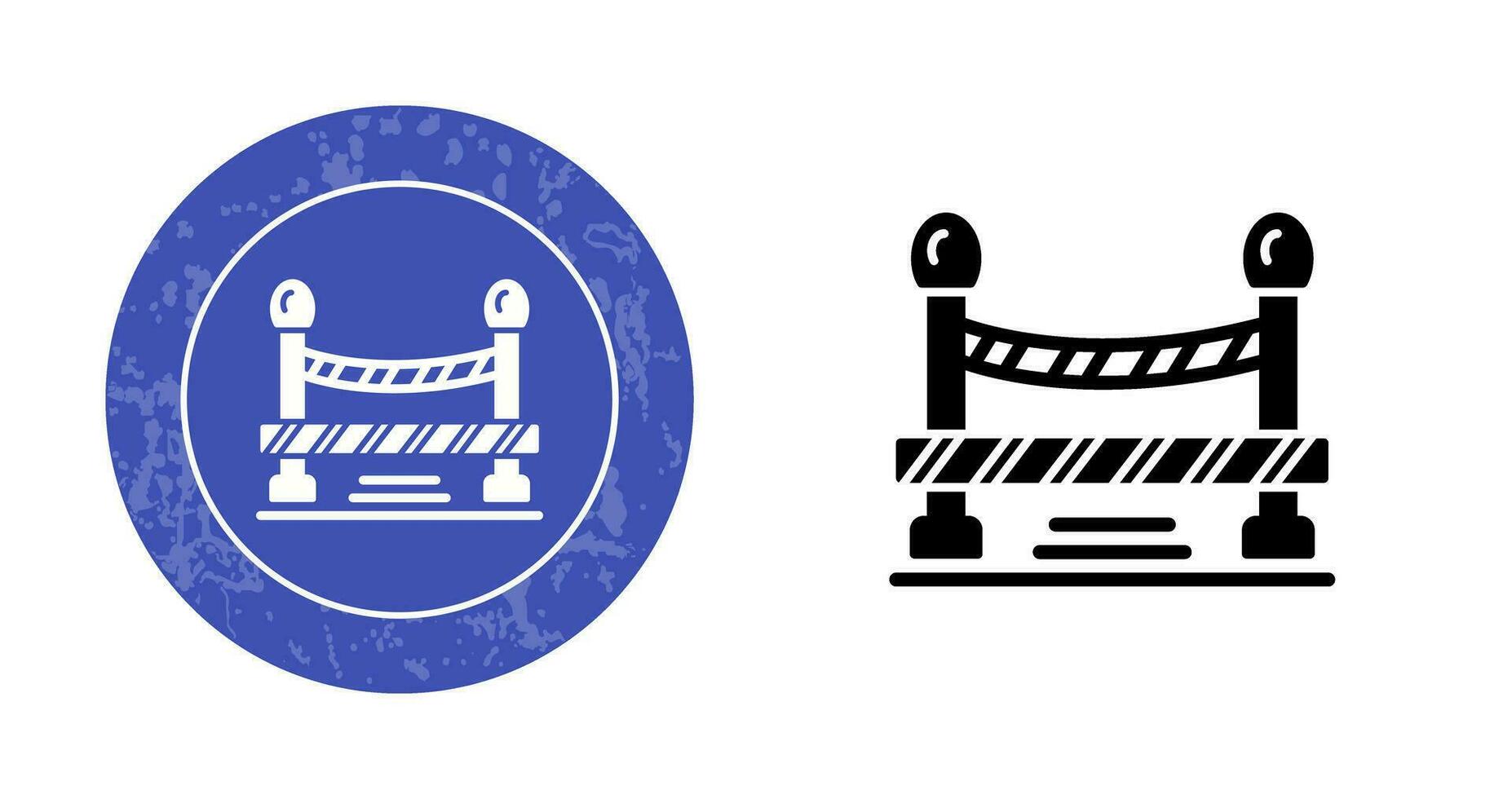 Do Not Cross Line Vector Icon