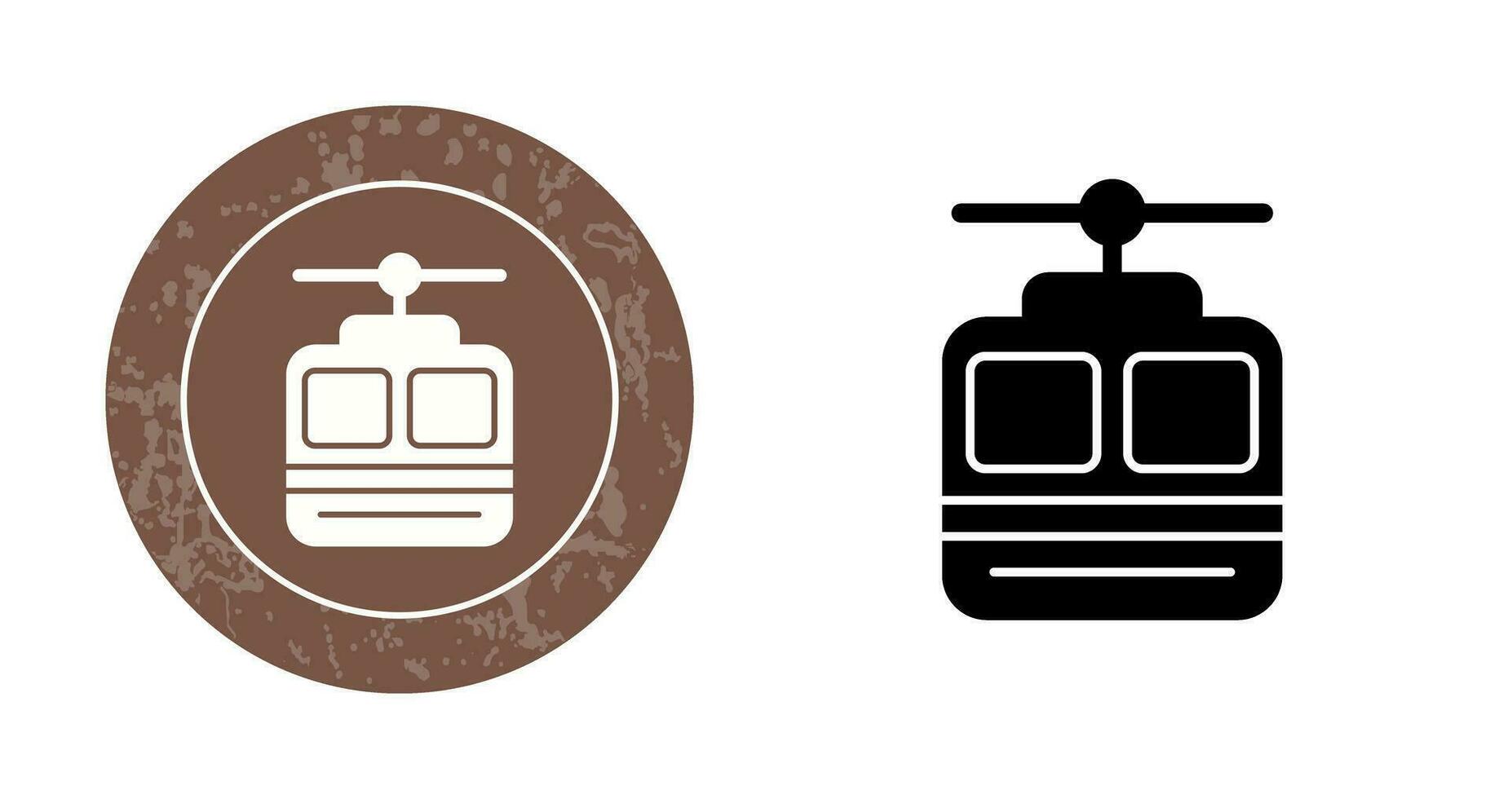 Cable car Vector Icon