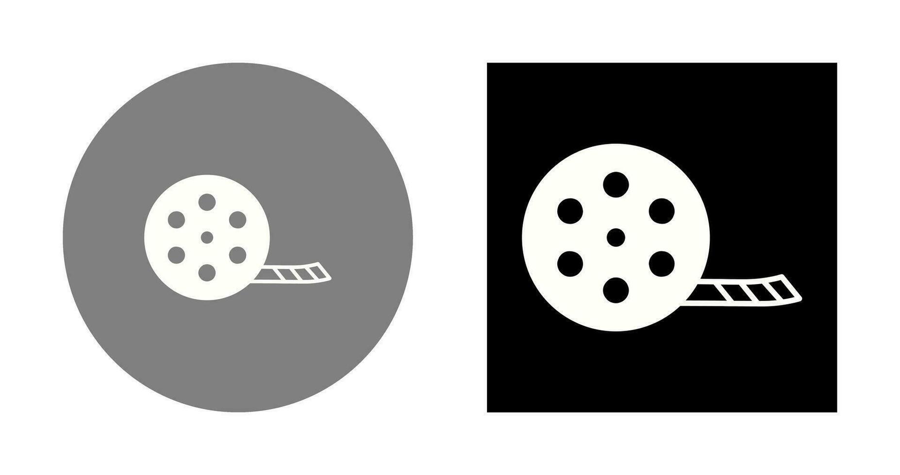 Unique Film Reel Vector Icon