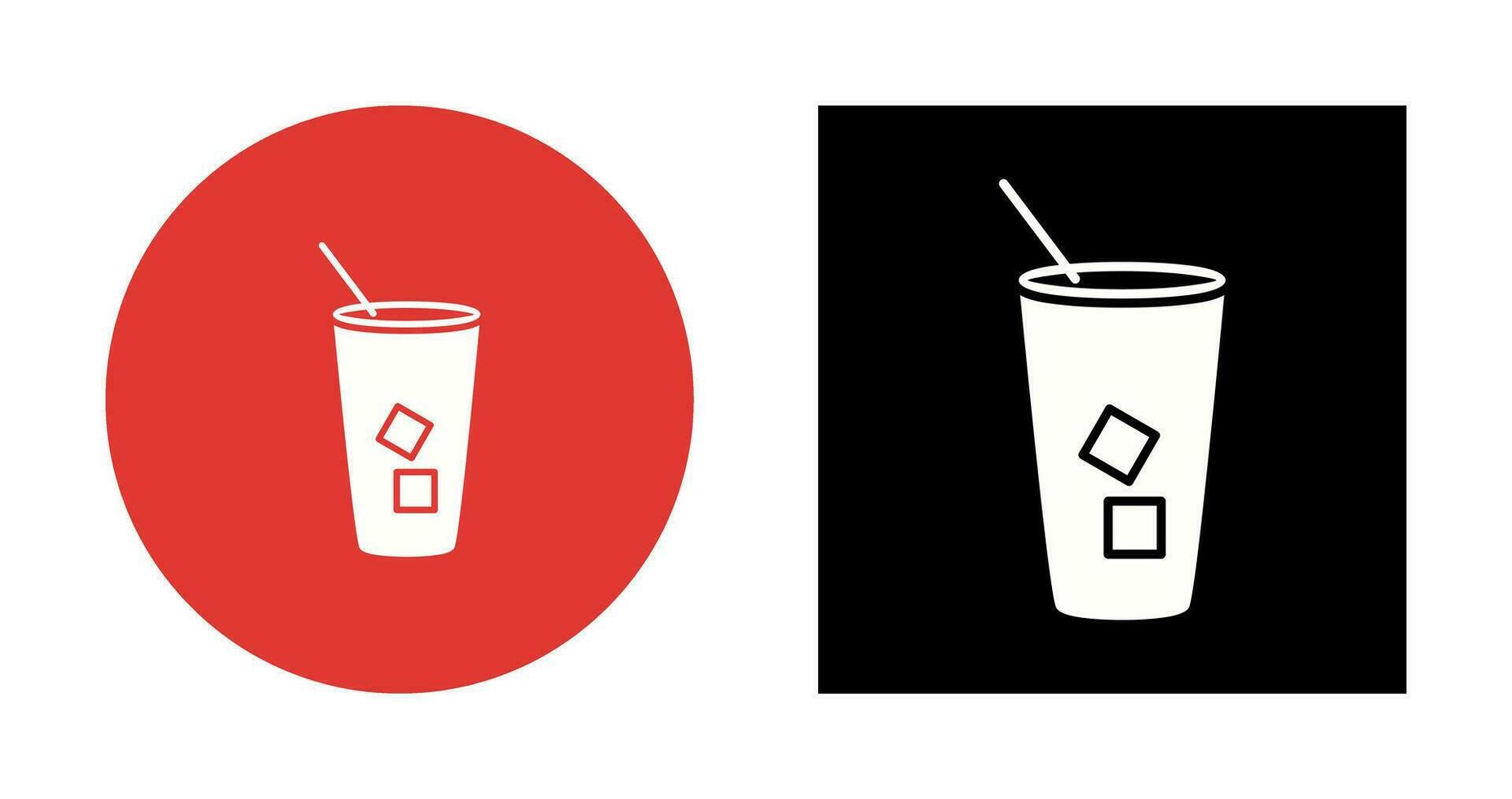 Iced Coffee Vector Icon