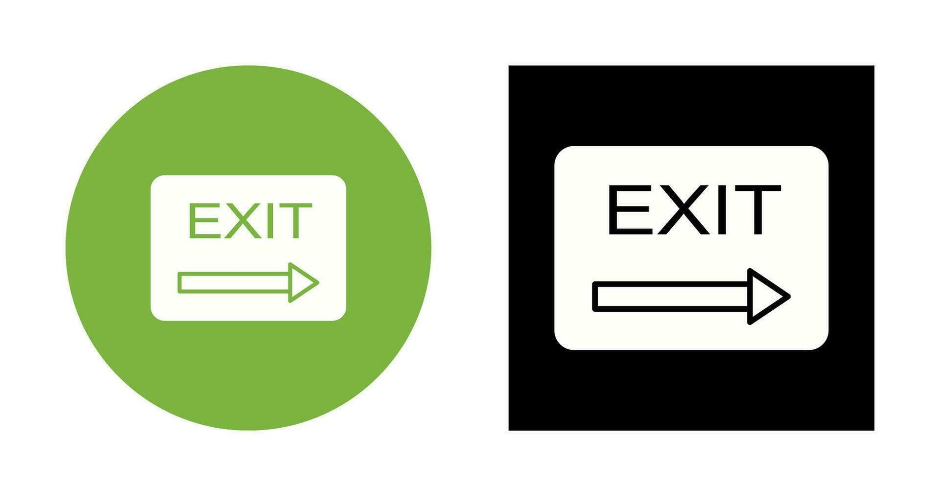 Unique Exit Vector Icon