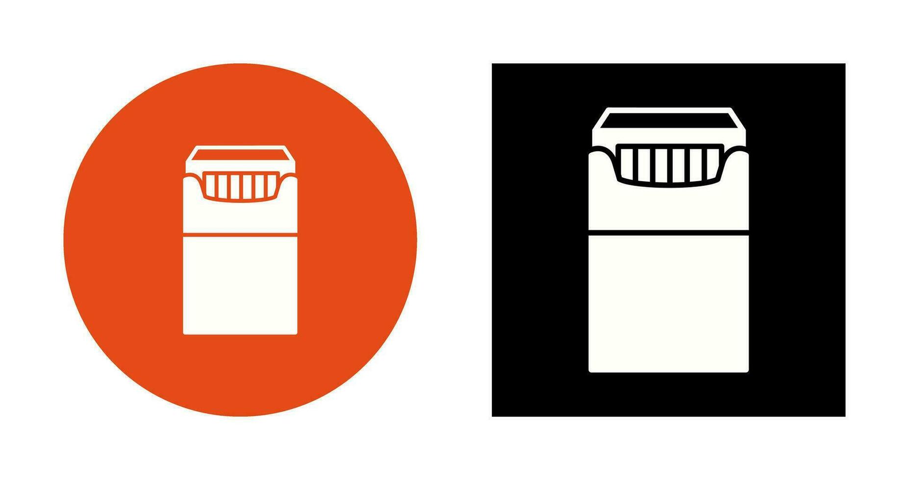 Unique Packet of Cigarettes Vector Icon