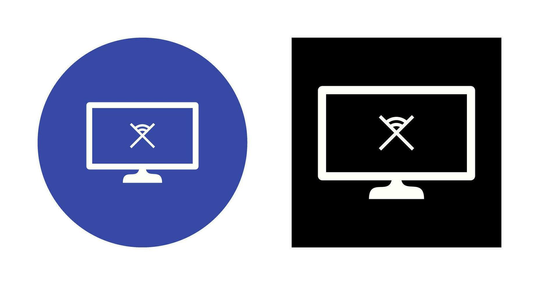 Unique Disconnected Network Vector Icon